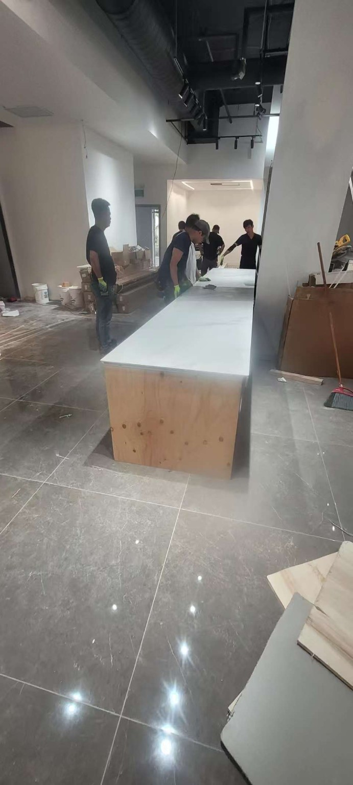 Reborn X Hair Salon construction progress at 5233 Yonge Street - view 3