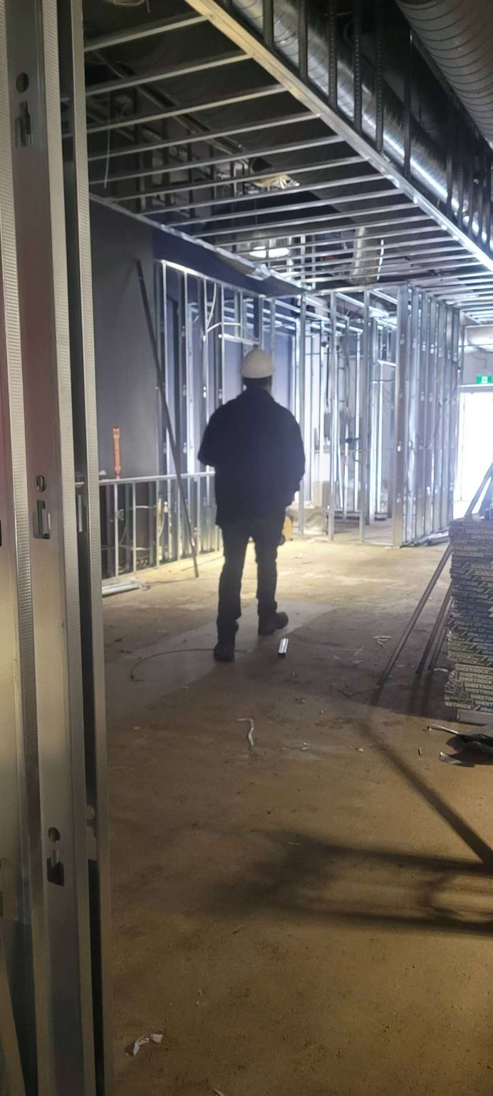 Reborn X Hair Salon construction progress at 5233 Yonge Street - view 4