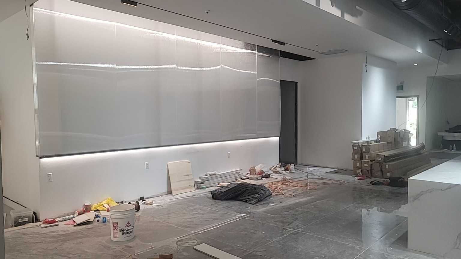Reborn X Hair Salon construction progress at 5233 Yonge Street - view 6