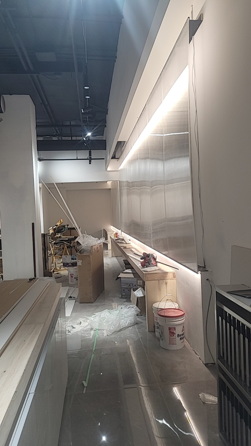 Reborn X Hair Salon construction progress at 5233 Yonge Street - view 9