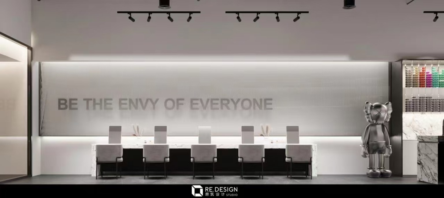 Reborn X Hair Salon design concept at 5233 Yonge Street - view 3
