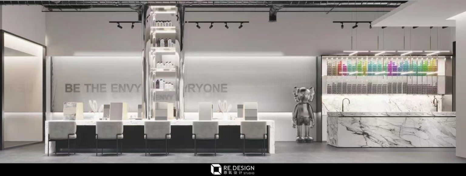 Reborn X Hair Salon design concept at 5233 Yonge Street - view 4