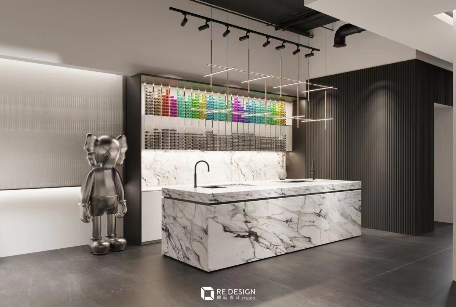 Reborn X Hair Salon design concept at 5233 Yonge Street - view 5