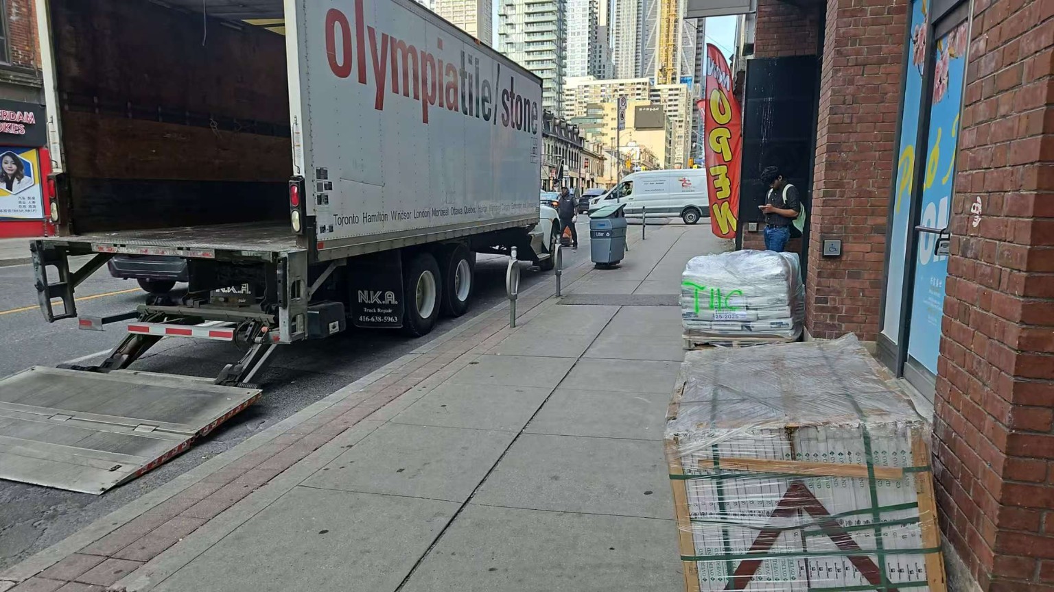 WAHOO second-floor construction progress at 577 Yonge Street - view 1